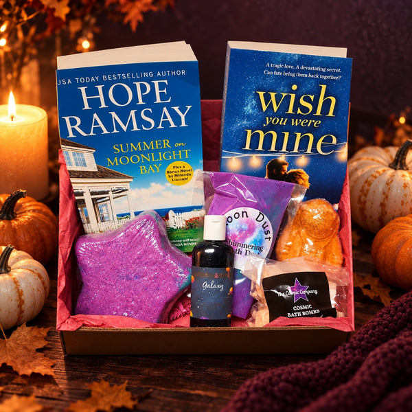 Mystery & Thriller Premium Box styled for a cozy Halloween night in